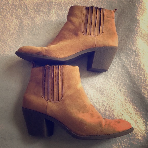 Forever 21 Shoes - Forever 21 Brown Ankle Booties